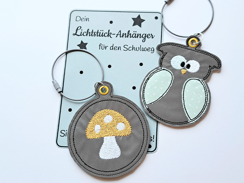 Lichtstück Anhänger Wald Liebe - ITH-Stickdatei